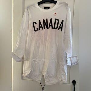 Dsquared2 Long T-Shirt Cotton Canada Olympic Top